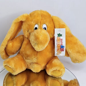 Vtg 1989 Licensed Kodak Kolorkins Toys SNAP Orange Stuffed Plush Toy Animal